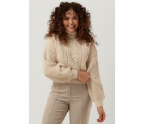 Selected Femme Damen Pullover & Cardigans Birtha Knit Ls Rollneck - Sand