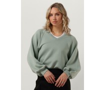 Msch Copenhagen Damen Pullover Mschnelina Ima Q Raglan V Sweatershirt - Grün