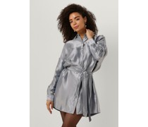 Selected Femme Damen Kleider Slfsilvia-tonia Ls Shirt Dress - Silber