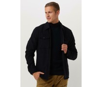 Vanguard Herren Hemden Long Sleeve Shirt Check Fine Woolblend - Dunkelblau