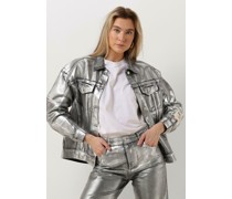 Alix The Label Damen Jacken Ladies Woven Silver Denim Jacket - Silber