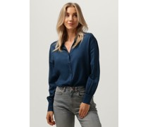 Pom Amsterdam Damen Blusen Milly Eternal Blue - Dunkelblau