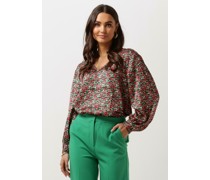 Another Label Damen Blusen Filou Flower Top L/s - Grün