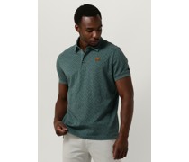 Pme Legend Herren Polos & T-Shirts Short Sleeve Polo Jacquard Jersey - Grün