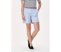 Tommy Hilfiger Damen Hosen Cotton Tencil Chino Rw Short - Blau