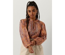 Antik Batik Damen Blusen Tajar Blouse - Orange