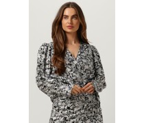 Second Female Damen Blusen Doodle Wrap Blouse - Schwarz