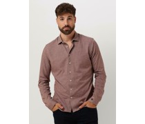 Cast Iron Herren Hemden Long Sleeve Shirt Cf Jersey Pique Tec - Bordeaux