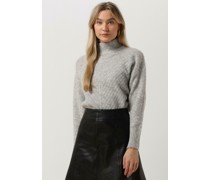 Selected Femme Damen Pullover & Cardigans Sif Sisse Ls Knit Highneck - Grau