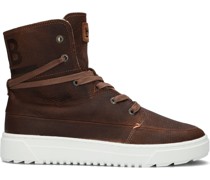 Hub Damen Sneaker High Chess 3.0 - Cognac