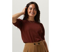 Minus Damen Tops & T-Shirts Liva Knit Tee - Rost