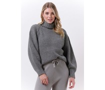 Esmé Studios Damen Pullover & Cardigans Hope Roll Neck Loose Knit - Grau