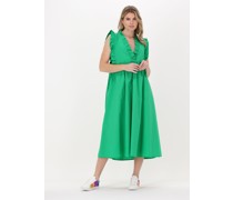 Access Damen Kleider Dress With Ruffles At The Top - Grün