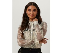 Twinset Milano Damen Blusen 13460628-cpc - Nicht-gerade Weiss
