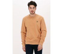 Lyle & Scott Herren Pullover & Cardigans Crew Neck Sweatshirt - Orange