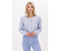 Simple Damen Blusen Woven Blouse Colette Stripe - Hellblau