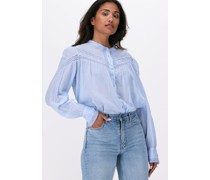 Penn & Ink Damen Blusen S22f1080ltd - Hellblau