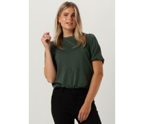 Minus Damen Tops & T-Shirts Darsy Puff Sleeve T-shirt - Grün