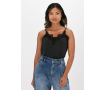 Msch Copenhagen Damen Tops & T-Shirts Lilliane Fenya Lace Singlet - Schwarz