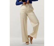 Vanilia Damen Hosen Straight Leg Trousers - Creme