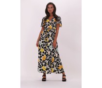 Jansen Amsterdam Damen Kleider Dress Butterfly Sleeves - Merhfarbig/Bunt