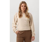Ruby Tuesday Damen Pullover Timothee Sweat Top With Shoulder Detail - Creme