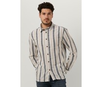 Anerkjendt Herren Hemden Akleif L/s Stripe Shirt - Nicht-gerade Weiss