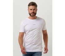 Purewhite Herren Polos & T-Shirts Tshirt With Small Logo On Chest And Big Back Print - Weiß