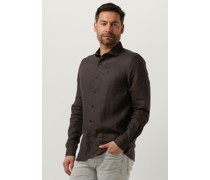 Dstrezzed Herren Hemden Jagger Shirt Linen - Schwarz