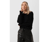 Vanilia Damen Pullover Merino Wool Sweater - Schwarz