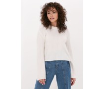 Just Female Damen Pullover Rebelo Cropped Jumper - Creme