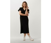 My Essential Wardrobe Damen Kleider Ellamw V-neck Long Dress - Schwarz