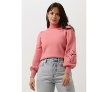 Object Damen Pullover & Cardigans Objreynard L/s Knit Pullover - Hell-Pink