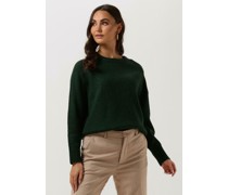 Scotch & Soda Damen Pullover Relaxed Fit Pullover With Button Detail - Grün