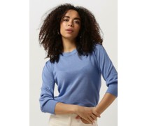 Minus Damen Pullover Mersin Metallic Knit T-shirt - Blau