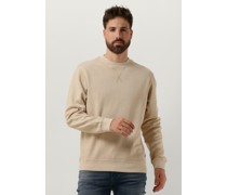 Scotch & Soda Herren Pullover Garment-dyed Structured Sweatshirt - Beige