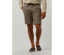 Dstrezzed Herren Hosen Lancaster Jogger Shorts Seersucker Stripe - Braun