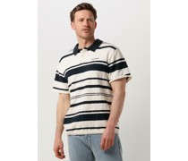 Anerkjendt Herren Polos & T-Shirts Aksofus Stripe S/s Knit - Nicht-gerade Weiss