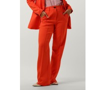 Jansen Amsterdam Damen Hosen Wq417 Woven Wide Long Pants - Orange