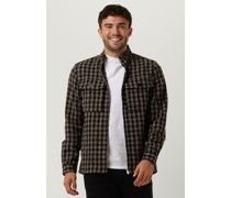 Anerkjendt Herren Pullover & Cardigans Akhanky Check Overshirt - Schwarz