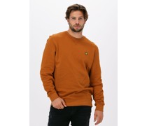Lyle & Scott Herren Pullover & Cardigans Crew Neck Sweatshirt - Orange