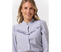 Bluse Ruffle Stripe Shirt