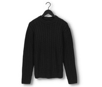 Pullover Twisted Crew Neck Sweater