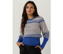 Neo Noir Damen Pullover & Cardigans Dary Stripe Knit Blouse - Blau