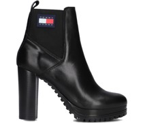 Tommy Jeans Damen Stiefeletten Tjw New Ess High Heel Boot - Schwarz