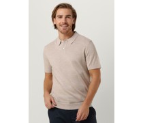 Selected Homme Herren Polos & T-Shirts Slhtown Ss Knit Polo B - Beige