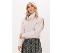 Selected Femme Damen Pullover & Cardigans Slfnatalie Ls Knit High Neck G - Sand