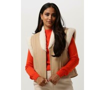 Another Label Damen Jacken Unni Lammy Vest - Beige