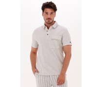 Cast Iron Herren Polos & T-Shirts Short Sleeve Polo Regular Cotton Twill - Beige