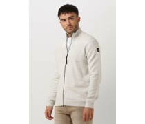 Vanguard Herren Pullover Zip Jacket Cotton Melange - Weiß